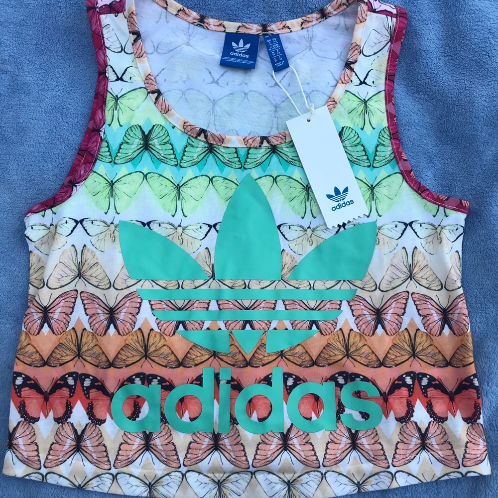 Adidas butterfly crop top.